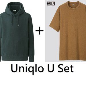 Uniqlo U Men's S Set: Hoodie and crew neck t-shirt